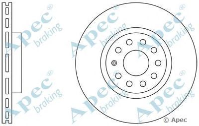 APEC BRAKING dsk2338 -  Тормозной диск